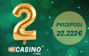 Viering van de 2e verjaardag van BeCasino met toernooien, CashDrops en bonussen in België