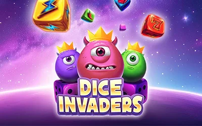 Interface van het spel Dice Invaders op Oria Casino tijdens de October Daily Boosts-promotie.