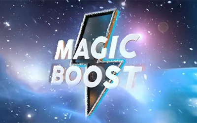 Promotion Magic Boost avec minuteur, gain doublé et interface d’un casino en ligne belge.